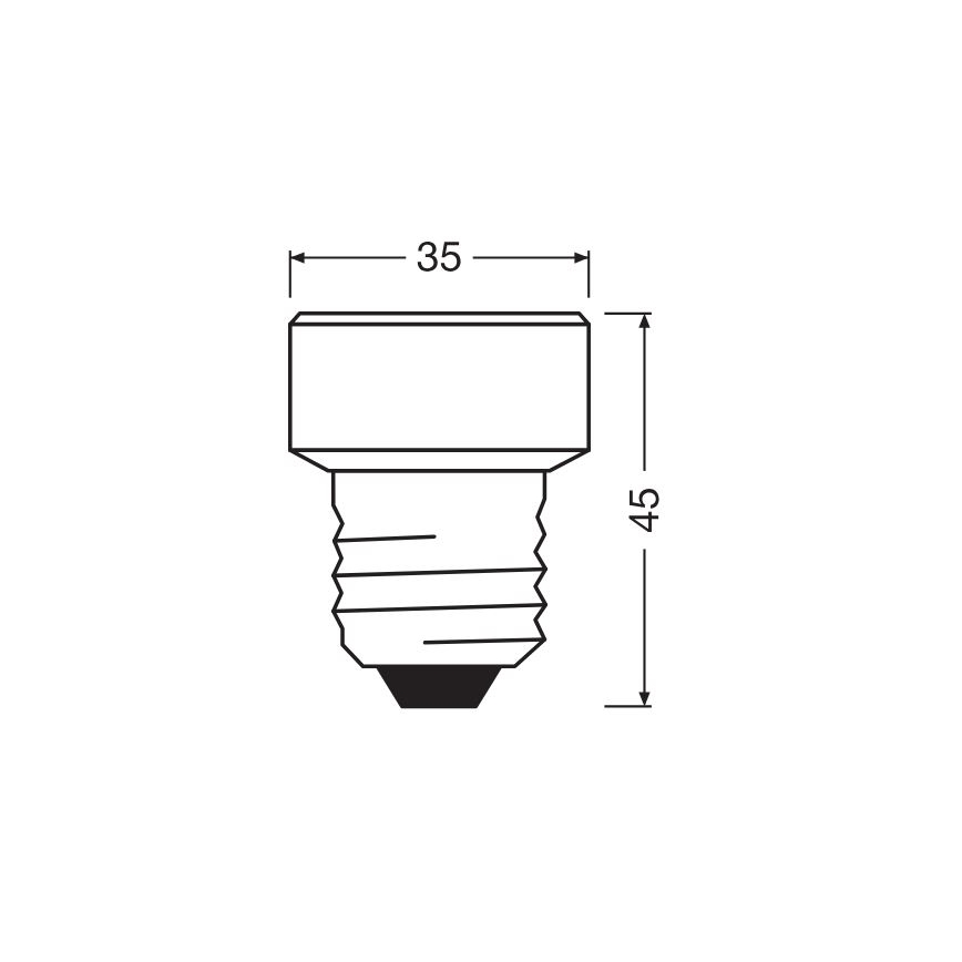 LED-polttimo E27/3,5W/230V 2700K - Osram