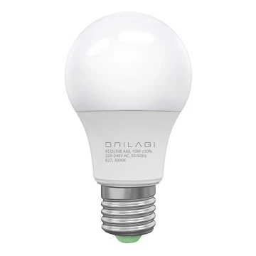 LED-polttimo ECOLINE A60 E27/10W/230V 3000K - Brilagi