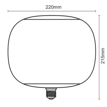 LED-polttimo FILAMENT SMOKE T220 E27/4W/230V 1800K