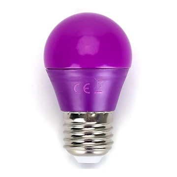 LED Polttimo G45 E27/4W/230V violetti - Aigostar