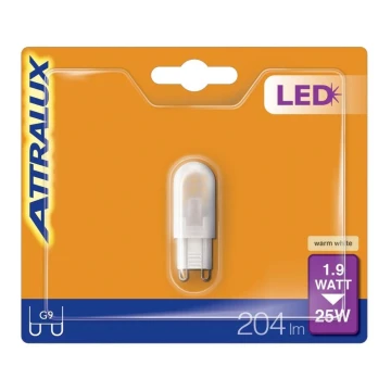 LED-polttimo G9/1,9W/230V 2700K - Attralux