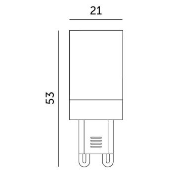 LED-polttimo G9/3W/230V 4000K 100°