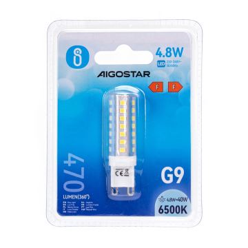 LED-polttimo G9/4,8W/230V 6500K - Aigostar