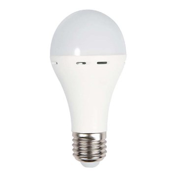 LED Polttimo hätävalolla A70 E27/9W/230V 4000K