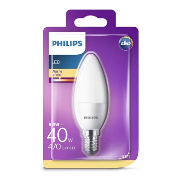 LED-polttimo Philips E14/5,5W/230V 2700K