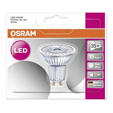 LED-polttimo STAR GU10/2,6W/230V 4000K - Osram