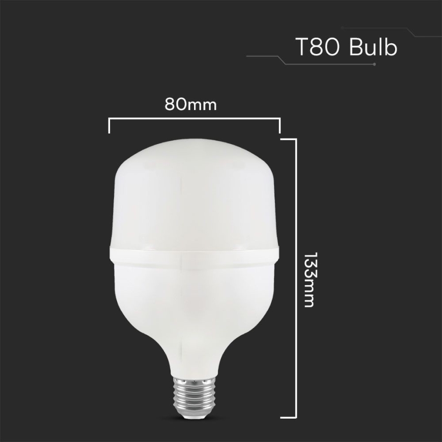 LED-polttimo T80 E27/20W/230V 4000K