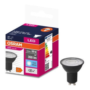 LED Polttimo VALUE PAR16 GU10/4,5W/230V 6500K 36° - Ledvance