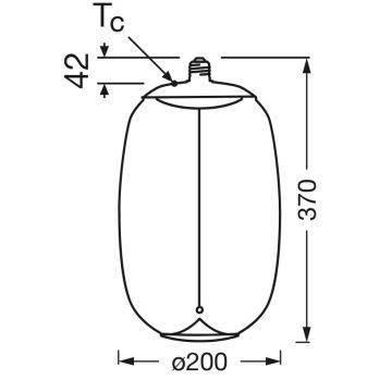 LED-polttimo VINTAGE FILAMENT E27/4W/230V 2700K - Osram