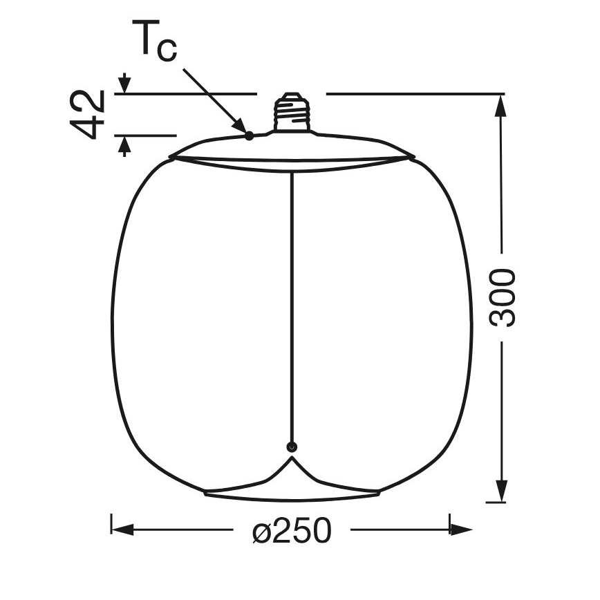 LED-polttimo VINTAGE FILAMENT E27/4W/230V 2700K savustettu - Osram