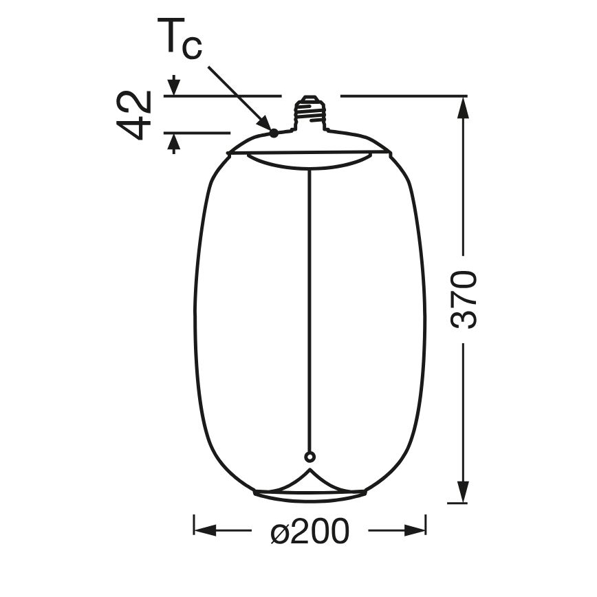 LED-polttimo VINTAGE FILAMENT E27/4W/230V 2700K savustettu - Osram