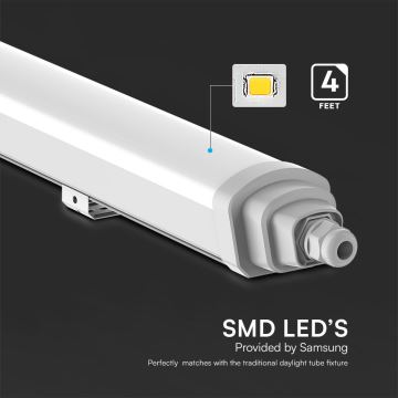 LED-putkityövalo SAMSUNG CHIP LED/36W/230V 4000K IP65 120 cm