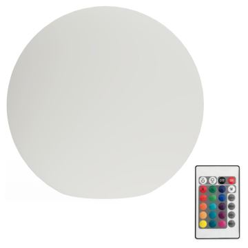 LED RGB Himmennettävä ulko lamppu GLOBO 1xE27/8,5W/230V halkaisija 60 cm IP44 + kauko-ohjaus