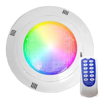 LED RGB Uima-allasvalo LED/45W/12V IP68 + kauko-ohjaus