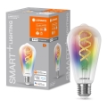 LED RGBW Himmennettävä polttimo SMART+ FILAMENT EDISON ST64 E27/4,8W/230V 2700-6500K Wi-Fi - Ledvance