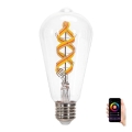 LED RGBW Polttimo FILAMENT ST64 E27/4,9W/230V 2700K - Aigostar