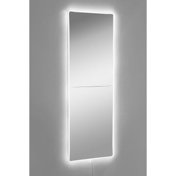 LED Seinäpeili taustavalo RECTANGULAR 120x40 cm valkoinen