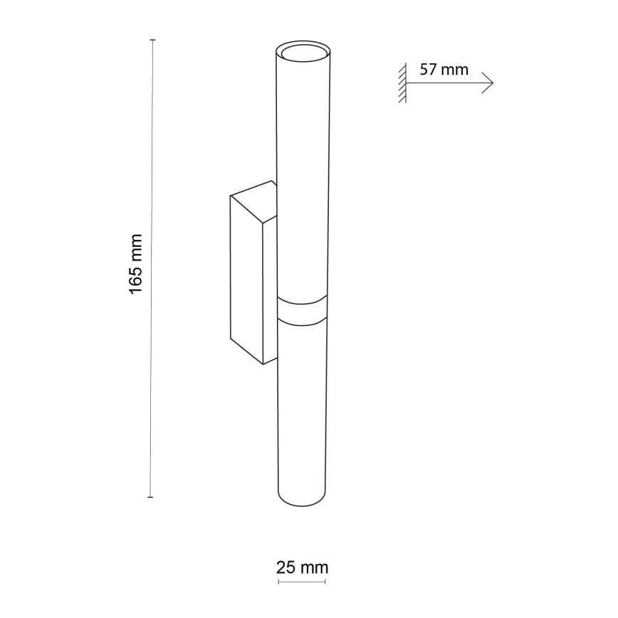 LED-seinävalaisin LAGOS 2xG9/3W/230V 4000K musta/kulta