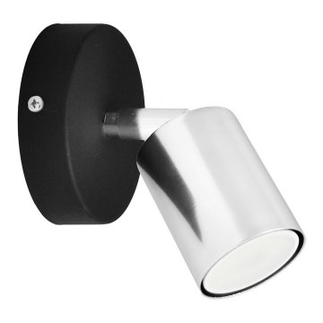 LED-seinävalaisin TUNE 1xGU10/4,8W/230V mattakromi/musta