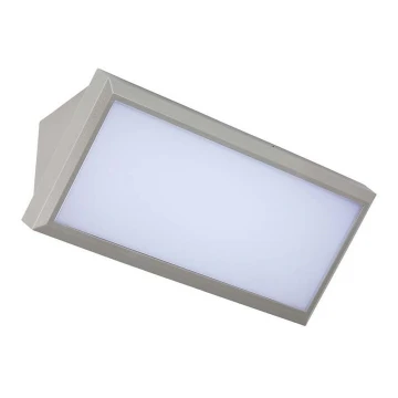 LED ulkoseinävalaisin LED/20W/230V 3000K IP65 harmaa