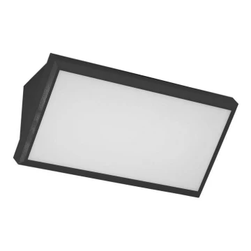 LED-ulkoseinävalaisin LED/20W/230V 3000K IP65 musta