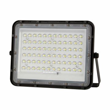 LED Ulkotila himmennettävä aurinko valonheitin LED/15W/3,2V IP65 4000K musta + kauko-ohjaus