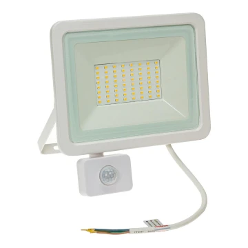 LED-ulkovalonheitin anturilla NOCTIS LUX 2 LED/50W/230V 4000K IP44 valkoinen