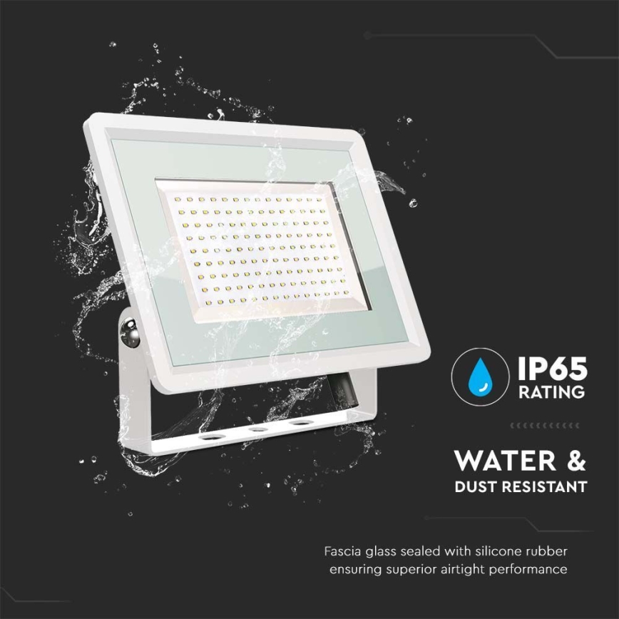 LED-ulkovalonheitin LED/200W/230V 6500K IP65 valkoinen