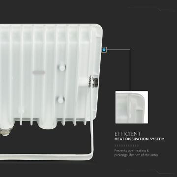 LED-ulkovalonheitin LED/200W/230V 6500K IP65 valkoinen