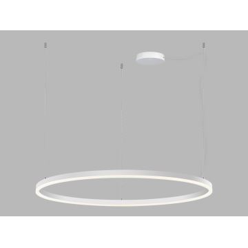 LED2 - Himmennettävä LED-kattokruunu johdossa CIRCLE LED/80W/230V 3000K/4000K halkaisija 100 cm valkoinen