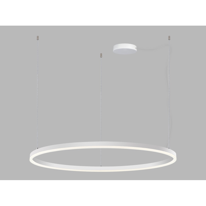 LED2 - Himmennettävä LED-kattokruunu johdossa CIRCLE LED/80W/230V 3000K/4000K halkaisija 100 cm valkoinen