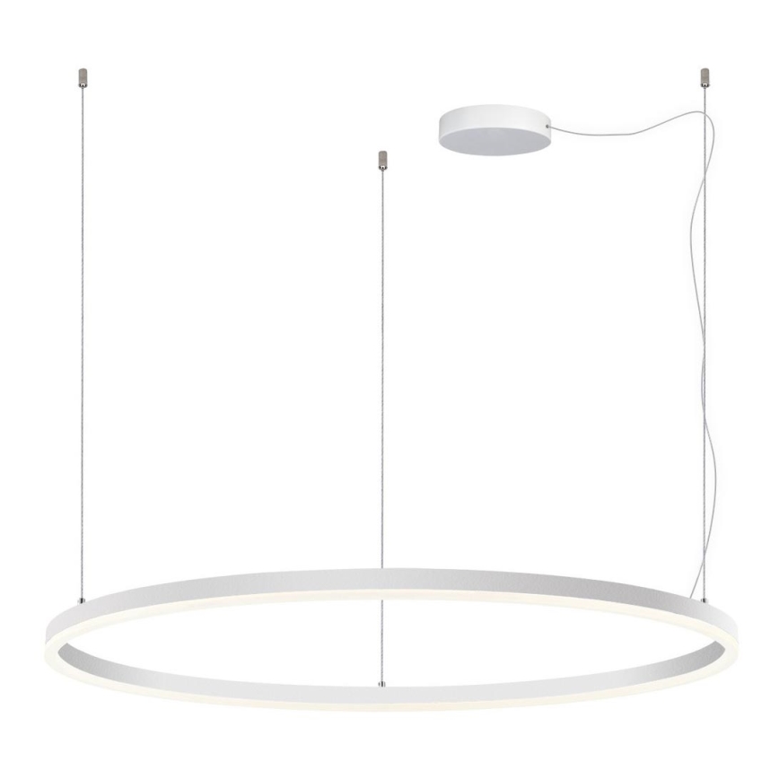 LED2 - Himmennettävä LED-kattokruunu johdossa CIRCLE LED/80W/230V 3000K/4000K halkaisija 100 cm valkoinen