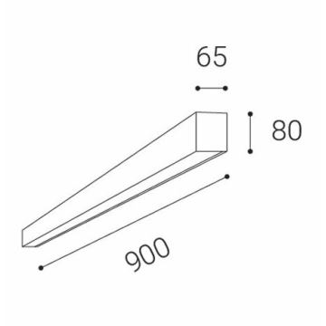 LED2 - LED-kattovalaisin LINO LED/24W/230V 3000K/3500K/4000K valkoinen 90 cm