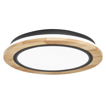 Ledvance - Himmennettävä LED-kattovalaisin SMART+ ORBIS WOOD LED/24W/230V 2700-6500K tammi Wi-Fi