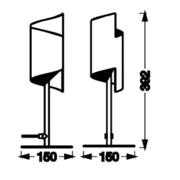 Ledvance - Himmennettävä LED-pöytävalaisin SMART+ DECOR TWIST LED/12W/230V 3000-6500K Wi-Fi musta