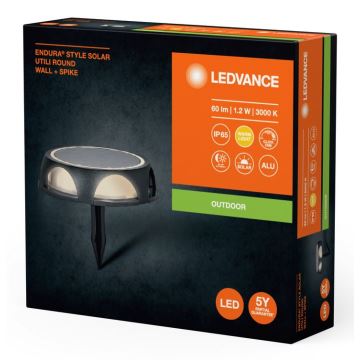 Ledvance - LED Himmennettävä aurinko lamppu ENDURA STYLE SOLAR LED/1,2W/3,7V IP65