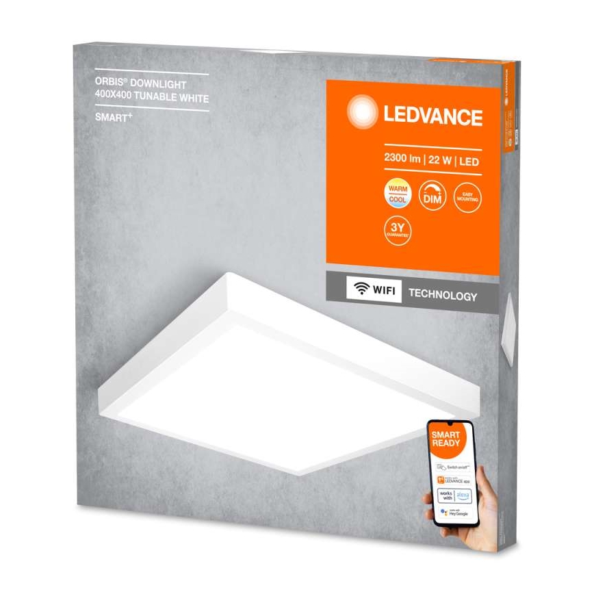 Ledvance - LED Himmennettävä kattovalo SMART+ DOWNLIGHT LED/22W/230V 3000-6500K Wi-Fi