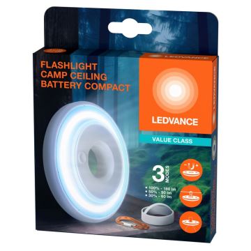 Ledvance - LED Himmennettävä valo FLASHLIGHT CAMP LED/2,2W/3xAAA