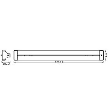 Ledvance - LED-kattovalaisin OFFICE LINE LED/42W/230V 106 cm