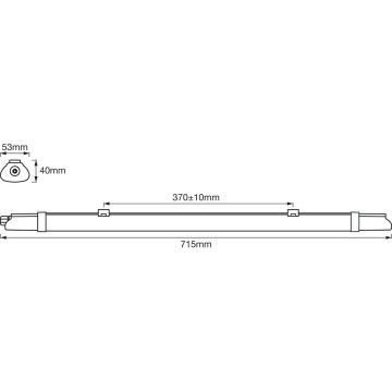 Ledvance - LED Kestävä loistelamppu DAMP LED/9W/230V IP65