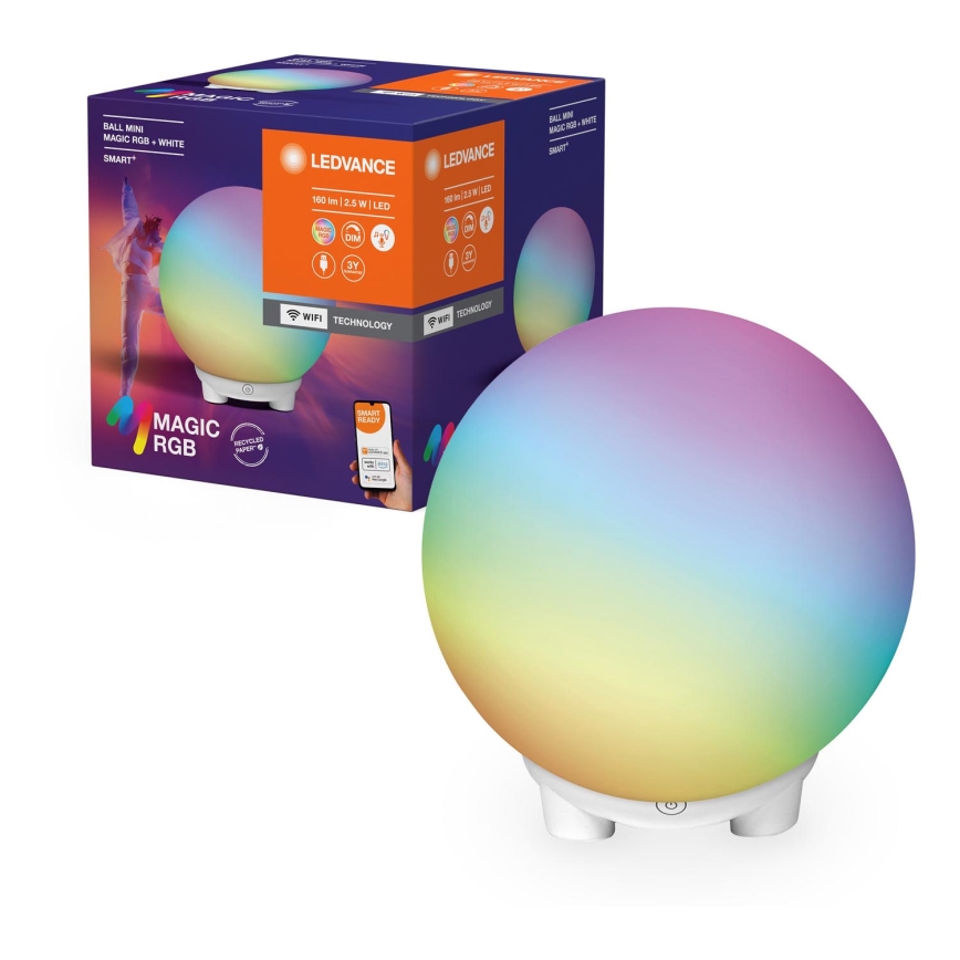 Ledvance - LED RGBW Himmennettävä ja ladattava pöytälamppu SMART+ MAGIC LED/2,5W/5V 2200-6500K Wi-Fi