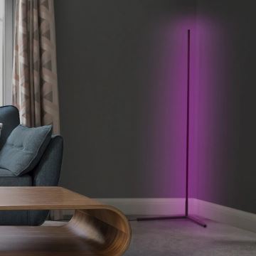Ledvance - LED RGBW Himmennettävä lattiavalaisin SMART+ FLOOR LED/20W/230V 2700-6500K Wi-Fi musta + kaukosäädin