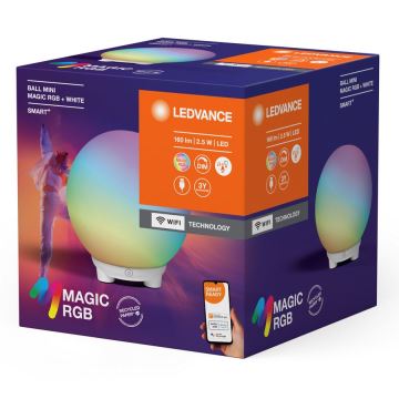 Ledvance - LED RGBW Himmennettävä ja ladattava pöytälamppu SMART+ MAGIC LED/2,5W/5V 2200-6500K Wi-Fi