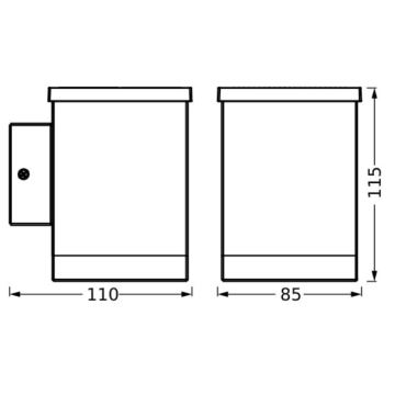 Ledvance - LED-seinäaurinkovalaisin ENDURA STYLE SOLAR LED/0,5W/2,4V IP44