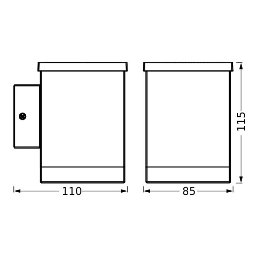 Ledvance - LED-seinäaurinkovalaisin ENDURA STYLE SOLAR LED/0,5W/2,4V IP44