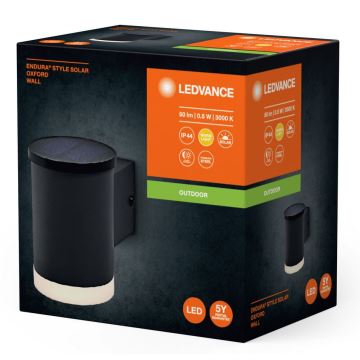 Ledvance - LED-seinäaurinkovalaisin ENDURA STYLE SOLAR LED/0,5W/2,4V IP44