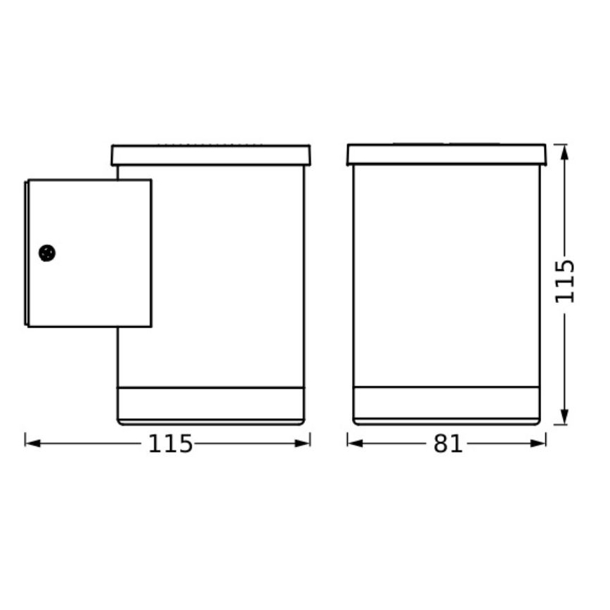 Ledvance - LED-seinäaurinkovalaisin ENDURA STYLE SOLAR LED/0,5W/2,4V IP44