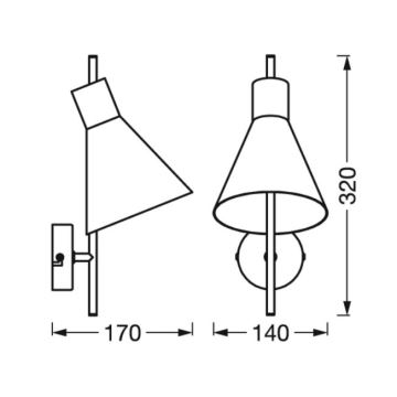 Ledvance - LED-seinävalaisin DECOR TOKIO LED/5W/230V