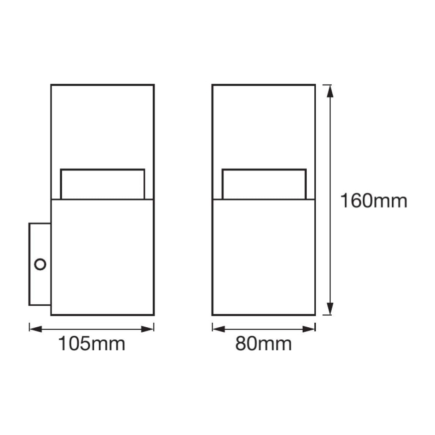 Ledvance - LED-ulkoseinävalaisin CRYSTAL 1xLED/4,5W/230V IP44