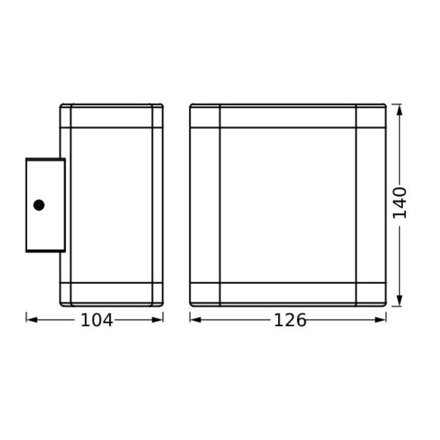 Ledvance - LED-ulkoseinävalaisin ENDURA STYLE DALLAS LED/9W/230V IP44